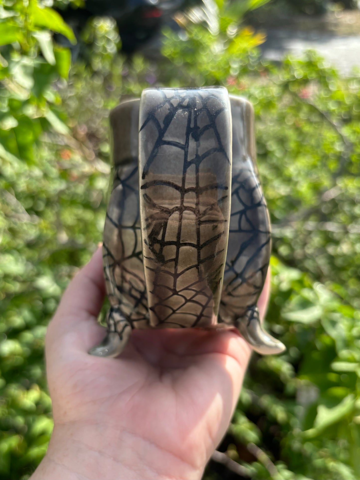 Cottagecore Footed Spiderweb Mug