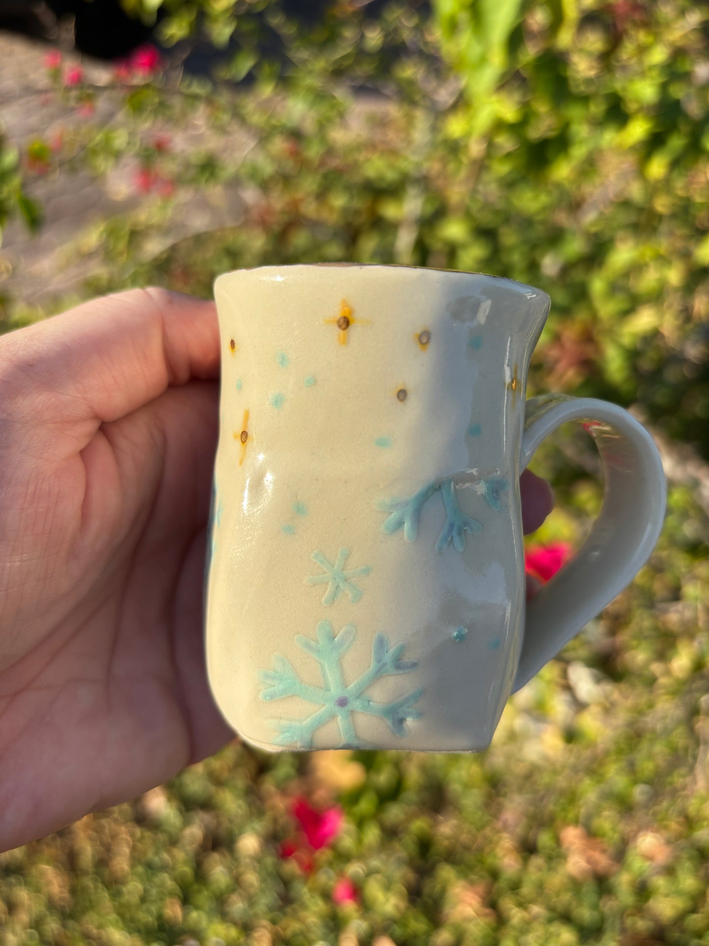 Snowflake Gilded Demitasse Mug
