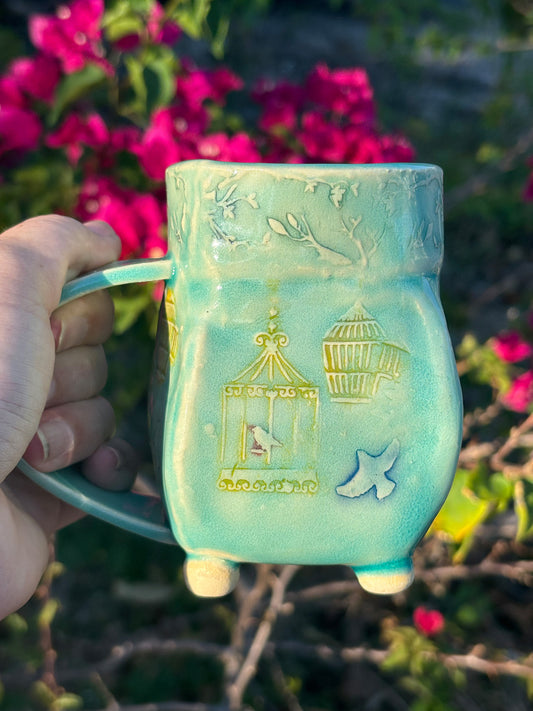 Birdcage Cottagecore Mug