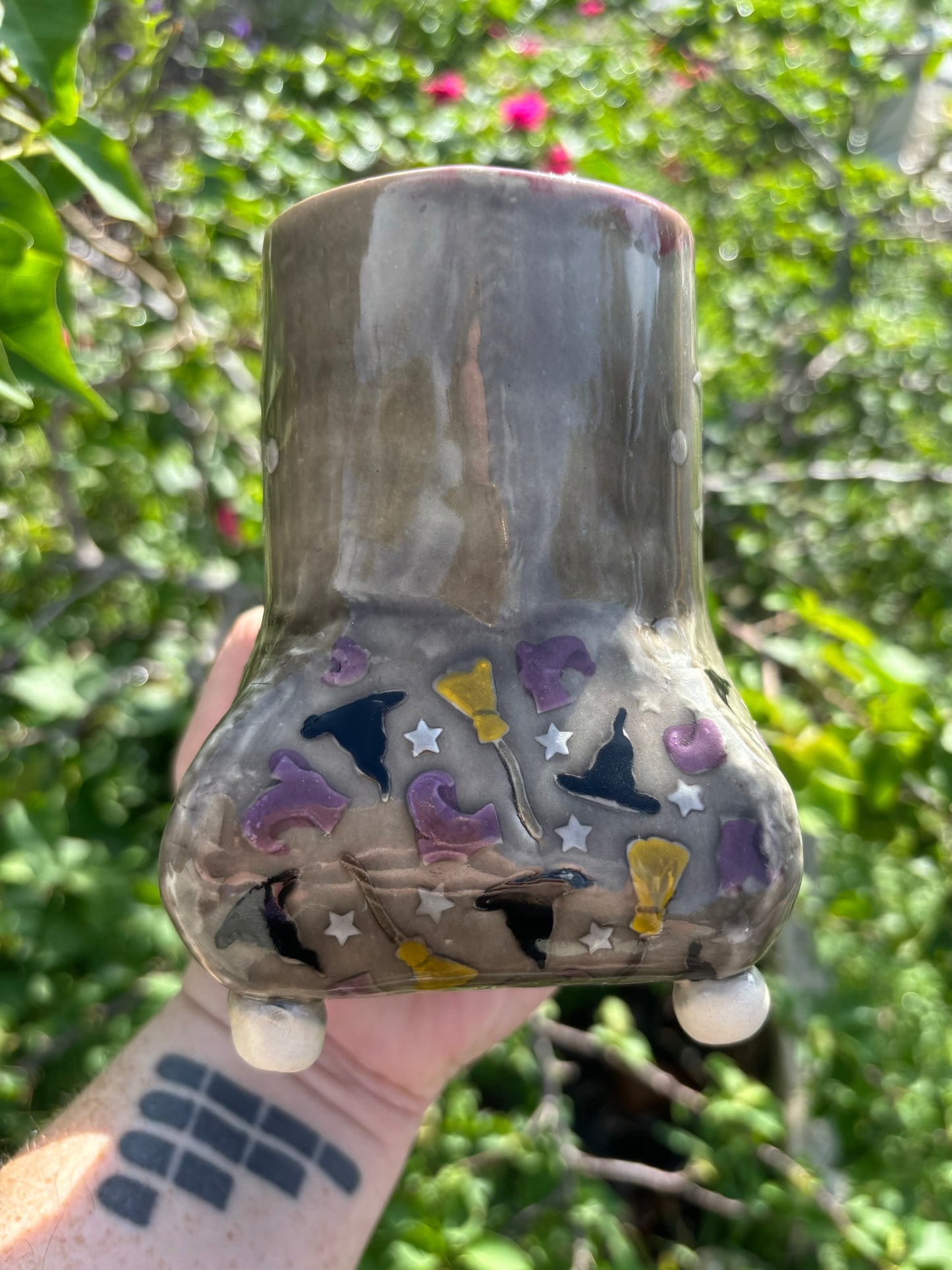 Witchy Vase with Moon Cycles